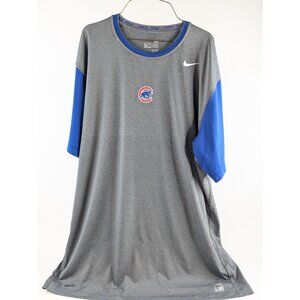 Nike Pro Combat Chicago Cubs Men’s 3XL Blue Dri-Fit MLB Pullover T-Shirt